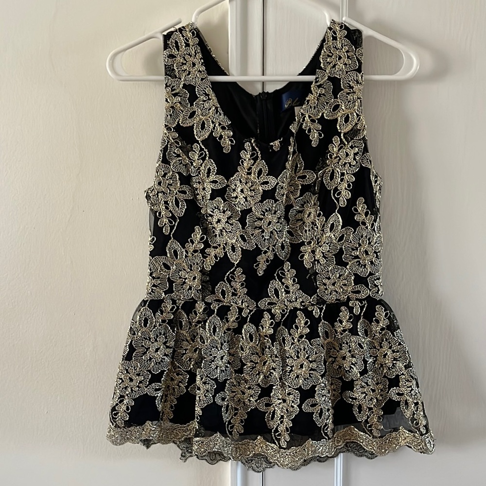 Dressy Pemplum Sleeveless Top